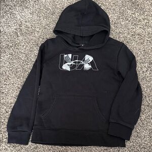 Under Armour Black Hoodie with White Logo